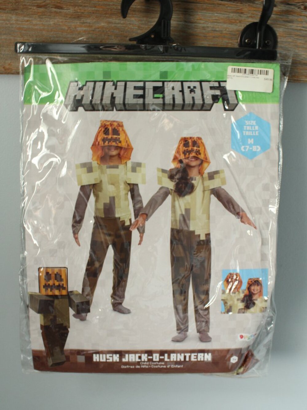 Minecraft Costume  Husk Jack-O-Lantern Size M 7-8